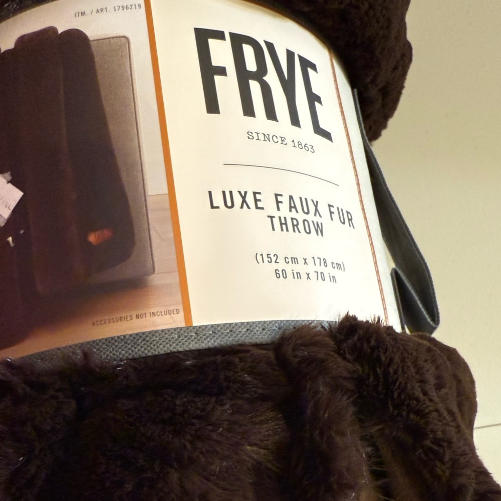 Frye Luxe Faux Fur Throw